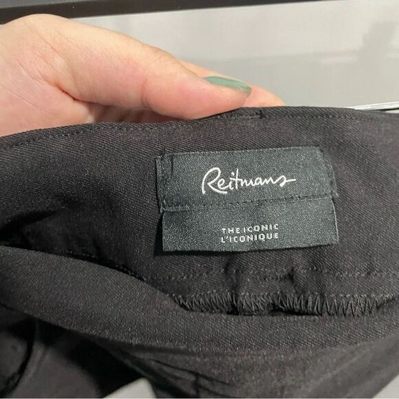 RW & CO THe iconic ankle pants NWT black size 6 ponte - Picture 6 of 6